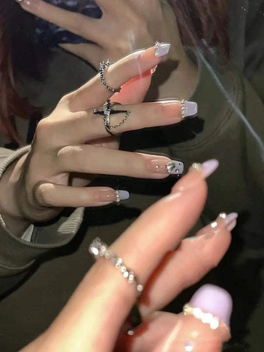 Dazzling Purple Nails